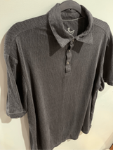 NAT NAST Polo Shirt-Black Modal/Poly Short Sleeve EUC Mens Ret$128 Medium - $11.48