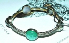 Stephen Dweck Bronze Multi Gemstone Bangle Bracelet Nwt Size M $705. - £472.97 GBP