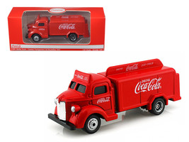 1947 Coca Cola Delivery Bottle Truck Red 1/87 Diecast Model by Motorcity Classic - £18.05 GBP