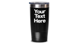 Personalized Tumbler Travel Coffee Cup Your Text Here Custom Design - £23.22 GBP+