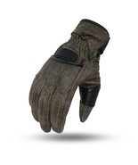 Men&#39;s Light Lined Distressed Motorcycle Leather Glove Biker Apparel - £47.17 GBP