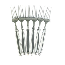6 x Oneida Berkshire Dinner Forks Stainless 18/10 Glossy 8 1/8” Flatware... - $67.64 CAD