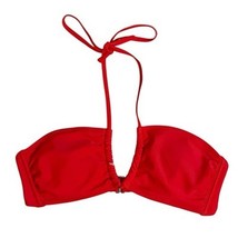 Xhilaration U-neck Bandeau Halter Bikini Top Size L Red Padded Beach NWOT - $9.99