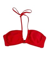 Xhilaration U-neck Bandeau Halter Bikini Top Size L Red Padded Beach NWOT - $13.66 CAD