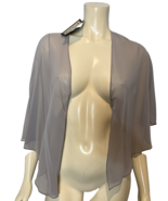 SLNY Silver Sheer Formal Wrap Size M, NWT - $18.99