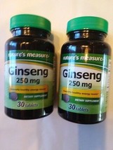 Nature&#39;s Measure 250 mg Genseng 30 Tablets  2 pk - £15.43 GBP