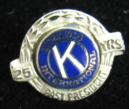 14k Gold Masonic 25 Yr Past President Kiwanis Internaional Lapel Pin Tie... - $99.99