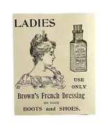 Brown&#39;s French Shoe Boots Dressing 1894 Advertisement Victorian Polish 3... - €17,28 EUR