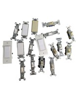 Vintage Wall Toggle Electrical Light Switch 17pc Lot, Eagle Leviton Coop... - $1,048.45 MXN