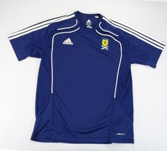 Adidas Écosse Maillot de Football Hommes Taille S 2010 Domicile Bleu Climacool - £15.14 GBP