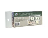 50 CURRENCY DELUXE HOLDERS Semi Rigid Vinyl for Banknotes Money Dollar Bill - £12.00 GBP