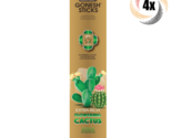 4x Packs Gonesh Extra Rich Flowering Cactus Incense Sticks | 20 Sticks P... - $12.06