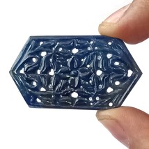 Extra Large, Hand Carved, Sapphire, 95.60 Cts., Blue Sapphire Carving, S... - £1,196.27 GBP