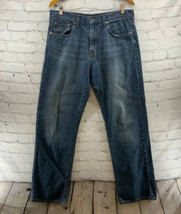 Calvin Klein Jeans Mens Sz 34 Relaxed Fit Straight Medium Blue Denim - £19.48 GBP