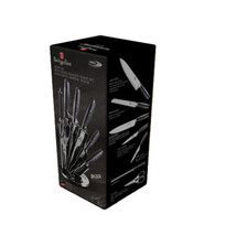 Berlinger Haus Kitchen Knife Set with Acrylic Knife Stand - Knife Sharpener a... - £59.14 GBP