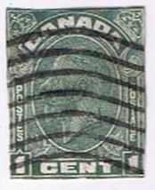 Stamps Canada #195 1 Cent King George V Used Imperf ?? 195c - £1.57 GBP