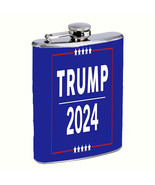 President Donald Trump 2024 L2 8oz Stainless Steel Flask Drinking Whiske... - £12.48 GBP