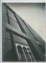 Philharmonic Hall Lincoln Center Program Elizabeth Schwarzkoph 1968 - £22.15 GBP