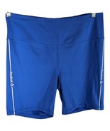 Womens Workout Compression Yoga Shorts Blue Reebok Leggings Size XL Royal - $34.09 CAD