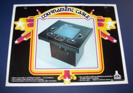 Tournament Table Arcade Flyer 1978 Vintage Retro Original Video Game Artwork - £19.36 GBP