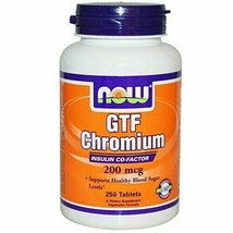 Now Foods - GTF Chromium, 200 mcg, 250 Tablets - $17.65