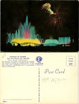 New York(NY) NYC World&#39;s Fair Fountain of Planets Fireworks Night VTG Postcard - £7.40 GBP