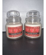 (2) Candle-Lite Mini Glass Jar Candle Vanilla Crush 3oz Valentine Hearts - $279.11 MXN