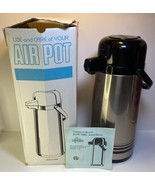 Vintage Peacock Update Air Pot Stainless Steel 84.5 oz Made in Japan In Box - $741.31 MXN