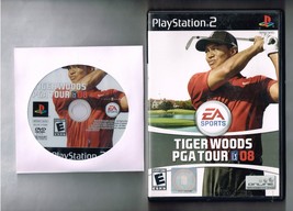 Tiger Woods PGA Tour 2008 PS2 Game PlayStation 2 Disc And Case  no manual - £11.49 GBP