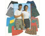 Misses Mens Boys Girls Mid Length Shorts Sew Pattern XXS-XL - $9.99