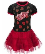 Girls Dress Tutu Reebok NHL Detroit Red Wings Hockey Red &amp; Black, $45 sz... - £14.86 GBP