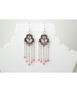 Pink chandelier earring - £10.96 GBP