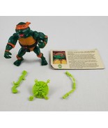 Teenage Mutant Ninja Turtles Rock &#39;N Roll Michaelangelo 1989 Complete Ca... - £10.15 GBP