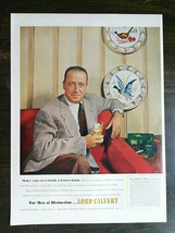 Vintage 1952 Lord Calvert Blended Whiskey Full Page Original Ad 721 - $6.64