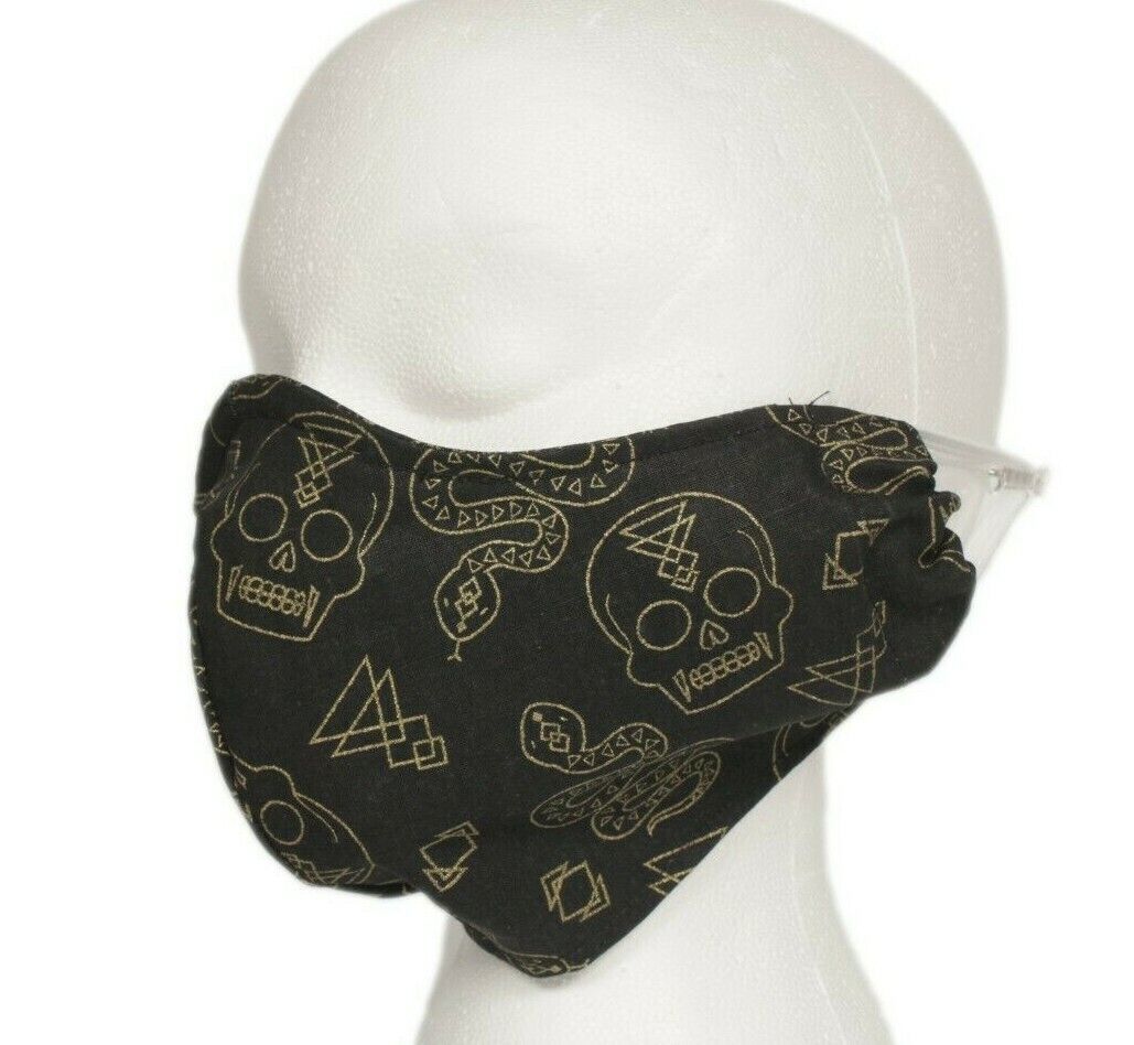 Sugar Skulls Theme Face Mask Handmade Filter Pocket Nose Wire Adult - $8.68