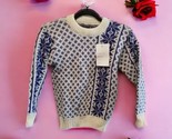 Vintage Kaare Gjose Nordic Knitted Wool Sweater Ski Boys 10/M Made In No... - $58.41