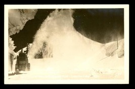 Vintage RPPC Real Photo Postcard Snow Plow Removal Timberline Lodge Oregon - $12.86