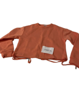 LASCANA Salmon Pink Sweatshirt with Tie Detail UK 10/12 (fm17-15) - $42.55