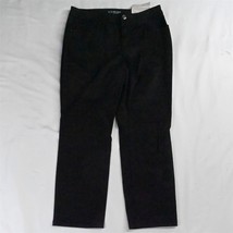 NEW Slim Leg Crop Chicos 00 / 2 Black Stretch Brushed Denim Womens Jeans - $21.24