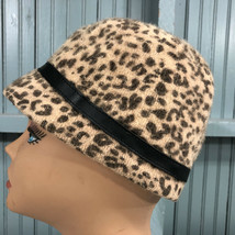 Charlotte Russe WOmens Faux Leopard Banded Bucket Hat Cap Small 56.5cm - £11.33 GBP