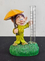 Disney Snow White &amp; The Seven Dwarfs Dopey Garden Statue With Rain Gauge... - £22.85 GBP