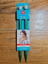 Boye Green Anodized Aluminum Knitting Needles US 17 (12.5 mm) 10&quot; Long - $149.58 MXN
