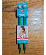 Boye Green Anodized Aluminum Knitting Needles US 17 (12.5 mm) 10&quot; Long - $151.51 MXN