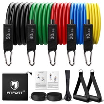 Resistance Bands Exercise Workout Up to 150lb Indoor Outdoor Door Anchor... - $56.44