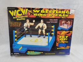 VINTAGE 1998 Toymakers WCW Wrestling Ring &amp; Cage - £79.12 GBP