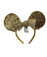 Authentic Walt Disney Parks Gold Sequin 50 year Minnie Mouse Ears NWT - $33.83 CAD