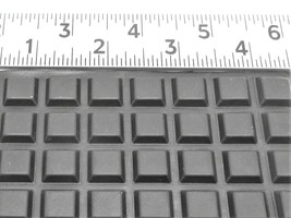 13mm Square Laptop Computer Rubber Feet  3M Adhesive Back  3mm T 40 Feet/Sheet - £9.48 GBP