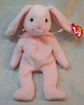 Ty Beanie Baby Light Pink Hoppity Bunny Rabbit 8&quot; Stuffed Animal Toy 1996 New - $14.85