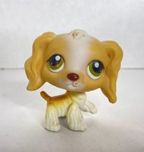 Littlest Pet Shop LPS Cocker Spaniel Tan White Toy Figure Authentic Hasb... - £11.64 GBP