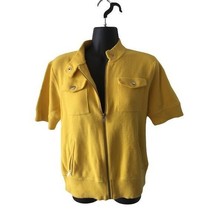 Lauren Ralph Lauren Petite Yellow Full Zip Sweater Jacket Blazer Petite ... - £78.68 GBP